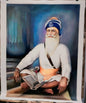 (HAND-MADE UNFRAMED ROLLED Canvas) Baba Deep Singh Ji: Martyr The Saint Warrior